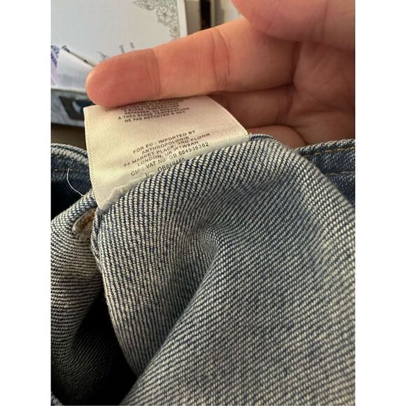Anthropologie Pilcro and the Letterpress Denim Skirt with Zip Detail - Size 4 - Picture 9 of 9